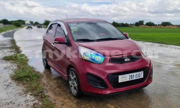 Buy Used Kia Morning Red Car in Banlung in Ratanakiri Province