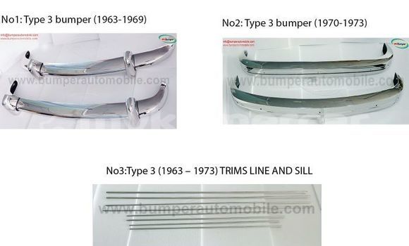 Vw Type 3 bumper and trim